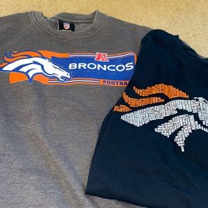 Denver Broncos sweater/shirt lot